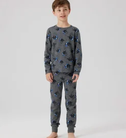 Nattøj 2-delt - NkmNight - Mørkegråmeleret|Name It