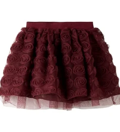 Nederdel - Tyl - NmfSykia - Burgundy|Name It Clearance