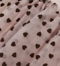 Nederdel - Tyl - NmfNea - Burnished Lilac m. Hjerter|Name It Outlet