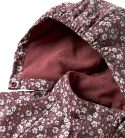 Regndragt m. Fleece - NmfDry10 - Fig m. Blomster|Name It Discount