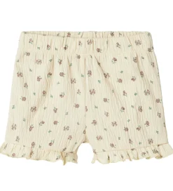 Shorts - NbfJannis - Bleached Sand m. Blomster|Name It Sale