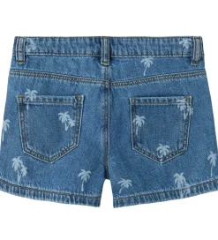 Shorts - NkfRose - Medium Blue Denim/Palm Tree|Name It New