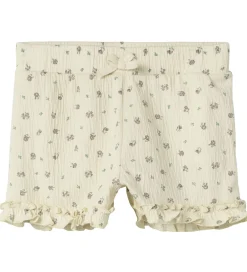 Shorts - NmfJannis - Bleached Sand m. Blomster|Name It New