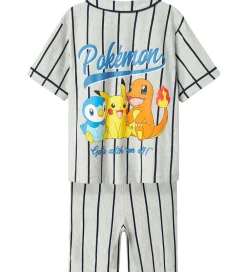 Shortssæt - NkmMaska - Pokémon - Lysegråmeleret|Name It Sale