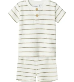 Shortssæt - Shorts/T-shirt - NbnOterry - Cloud Dancer|Name It Clearance