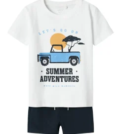 Shortssæt - Shorts/T-shirt - NmmJaspen - Lucent White|Name It Online