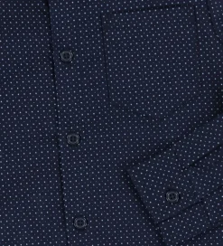 Skjorte - NkmVilfred - Navy Blazer/Dot Kentucky Blue|Name It Best