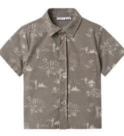 Skjorte - Nmmhestern - Walnut|Name It Sale