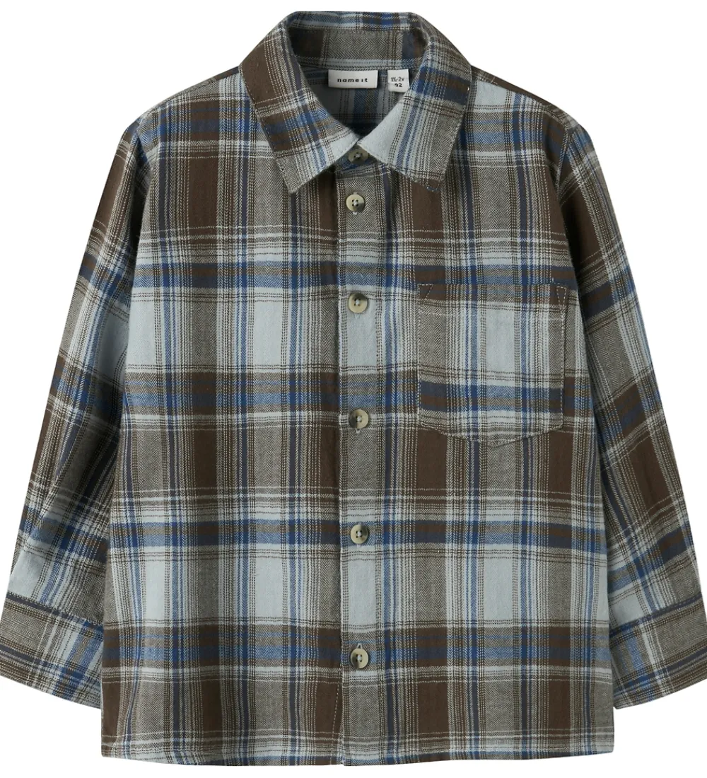 Skjorte - NmmLars - Turkish Coffee|Name It Best