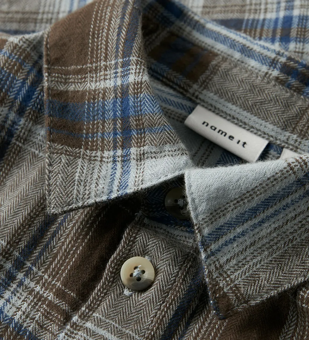 Skjorte - NmmLars - Turkish Coffee|Name It Best