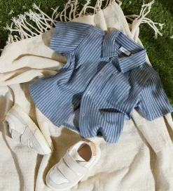 Skjorte k/æ - NbmHelmar - Blue Mirage|Name It Clearance