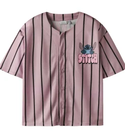 Skjorte k/æ - NkfOdisa - Stitch - Keepsake Lilac|Name It Clearance