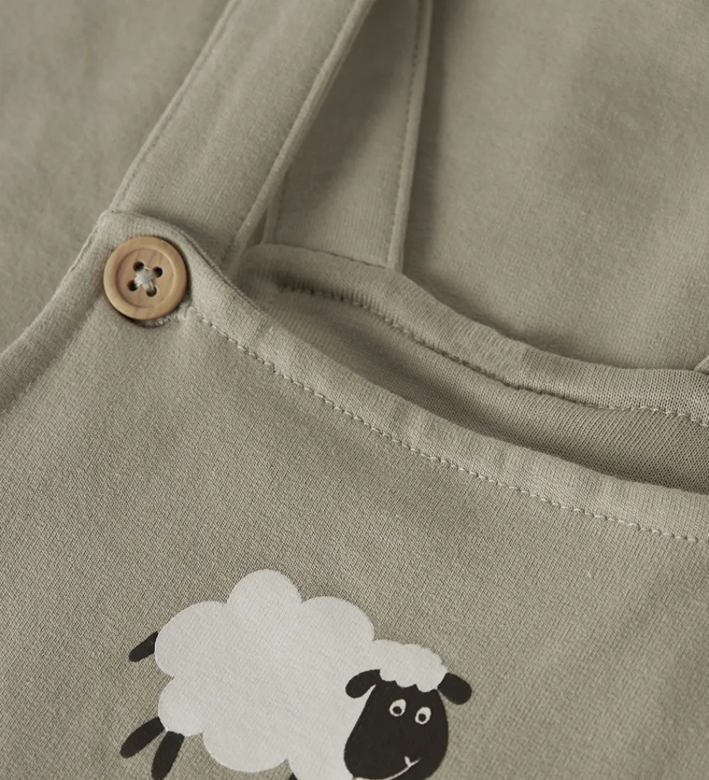 Skækbukser - Sweat - NbmVonne - Island Fossil/Sheep|Name It Online