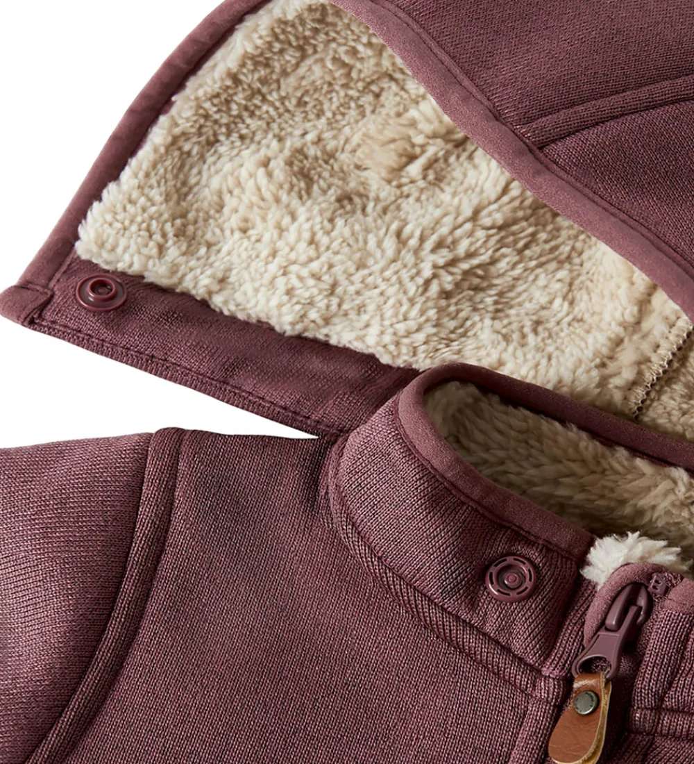 Softshelldragt m. Fleece - NbnMada08 - Rose Brown m. Øre|Name It