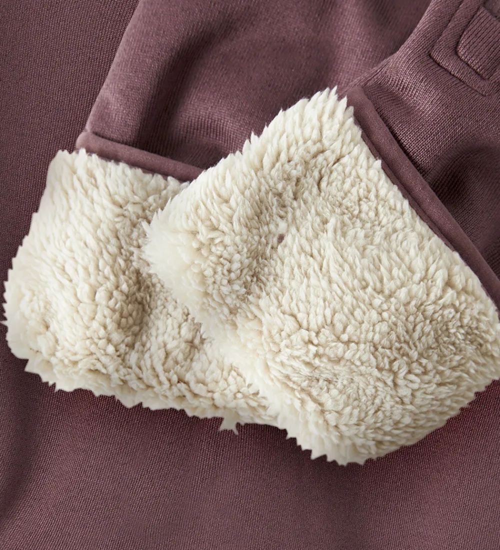 Softshelldragt m. Fleece - NbnMada08 - Rose Brown m. Øre|Name It