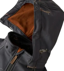 Softshelldragt m. Fleece - Noos - NmmAlfa08 - Grey Pinst|Name It Outlet