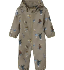 Softshelldragt m. Fleece - NbnAlfa08 - Silver Mink/GO|Name It Discount