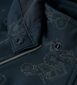 Softshelljakke m. Fleece - NmmAlfa08 - Dark Sapphire m.|Name It