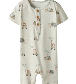 Sommerdragt - NbmHelp - Peyote Melange m. Print|Name It Discount