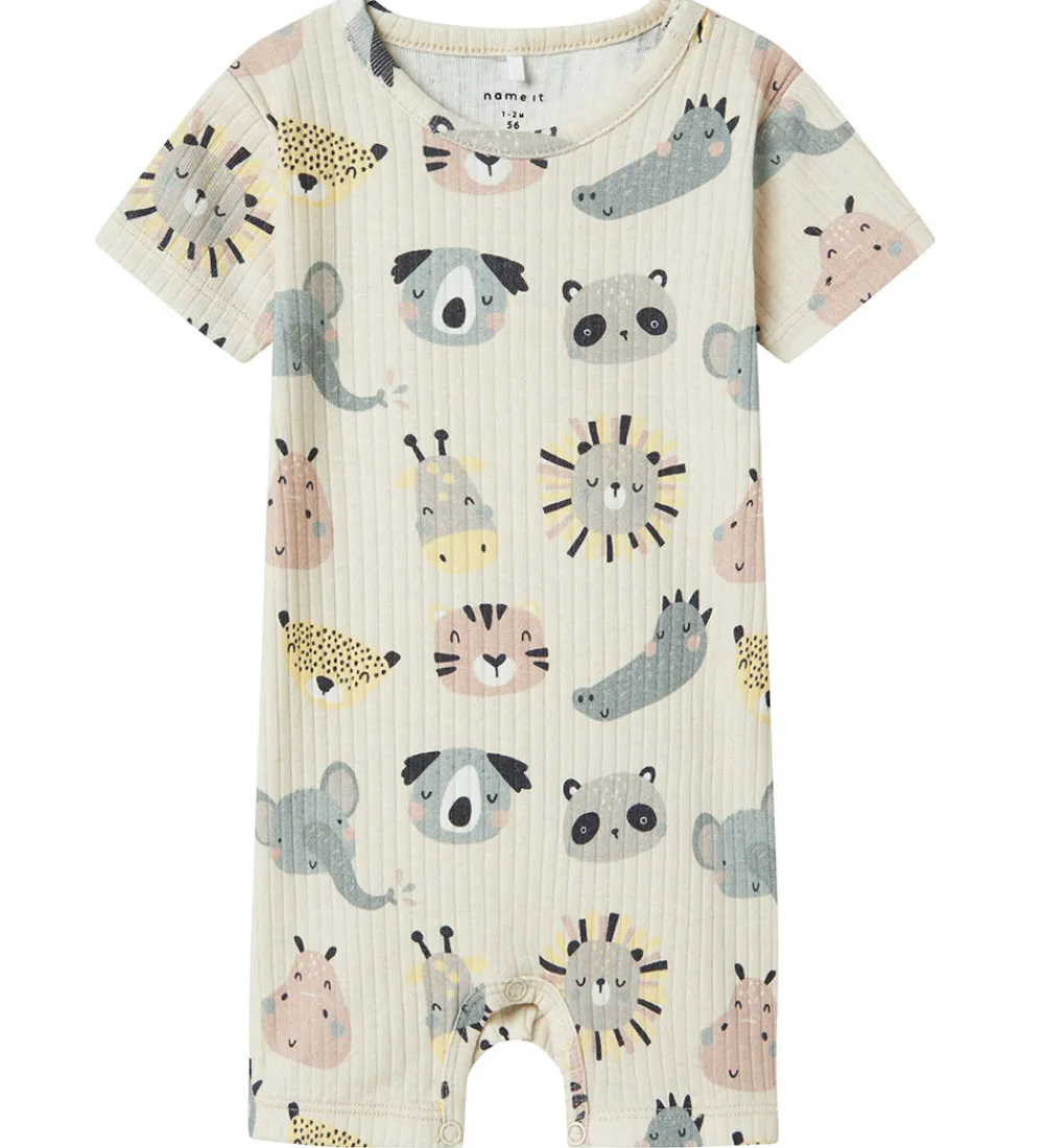 Sommerdragt - Rib - NbnOsummer - Peyote Melange|Name It Outlet