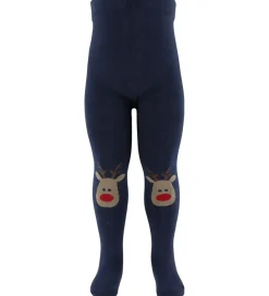 Strømpebukser - NmfVichristmas - 2-pak - Dark Sapphire/J|Name It Best