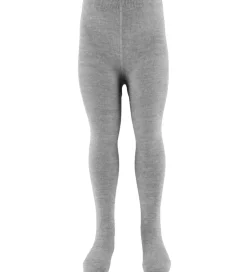 Strømpebukser - Uld/Bomuld - NmmWak - Grey Melange|Name It Sale