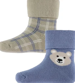 Strømper - 2-pak - NbmRimmos - Island Fossil/Flint Stone|Name It