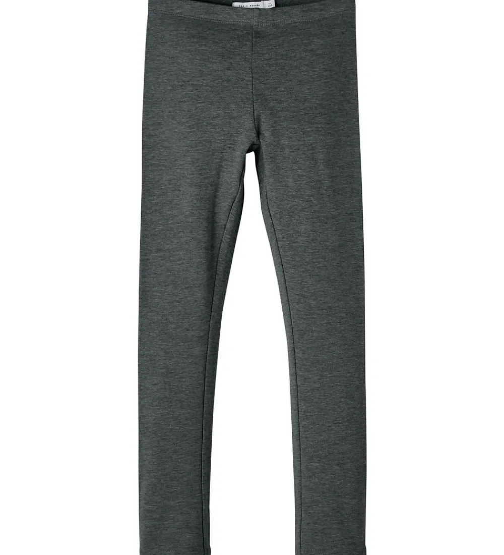 Sweatleggings - Noos - NkfDavina - Mørk Grå Meleret|Name It Outlet