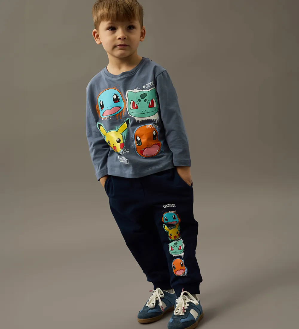 Sweatpants - Pokémon - NmmNoa - Navy Blazer|Name It