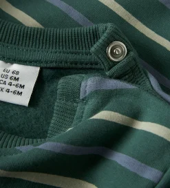 Sweatshirt - NbmVimmer - Bistro Green/Stripes|Name It Discount