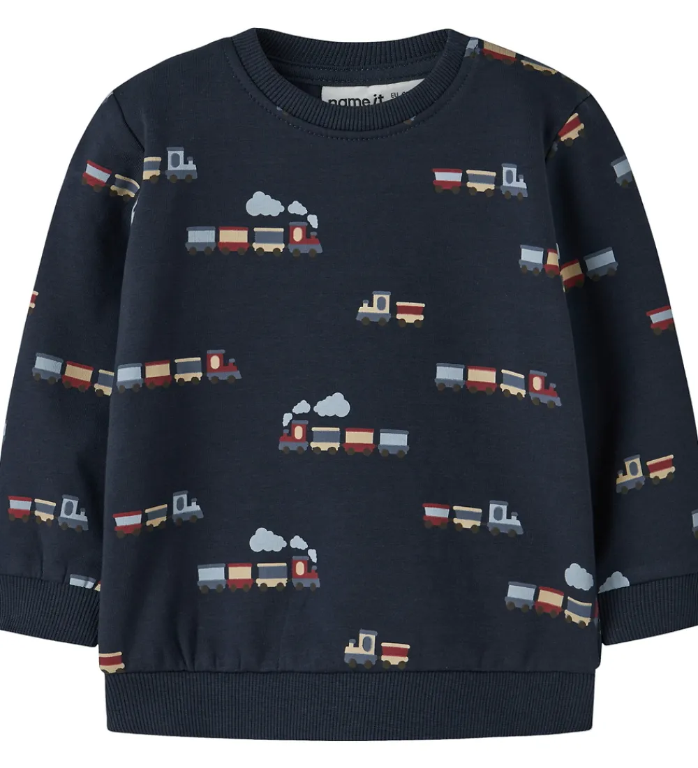 Sweatshirt - NbmVimmer - Navy Blazer/Train|Name It Best