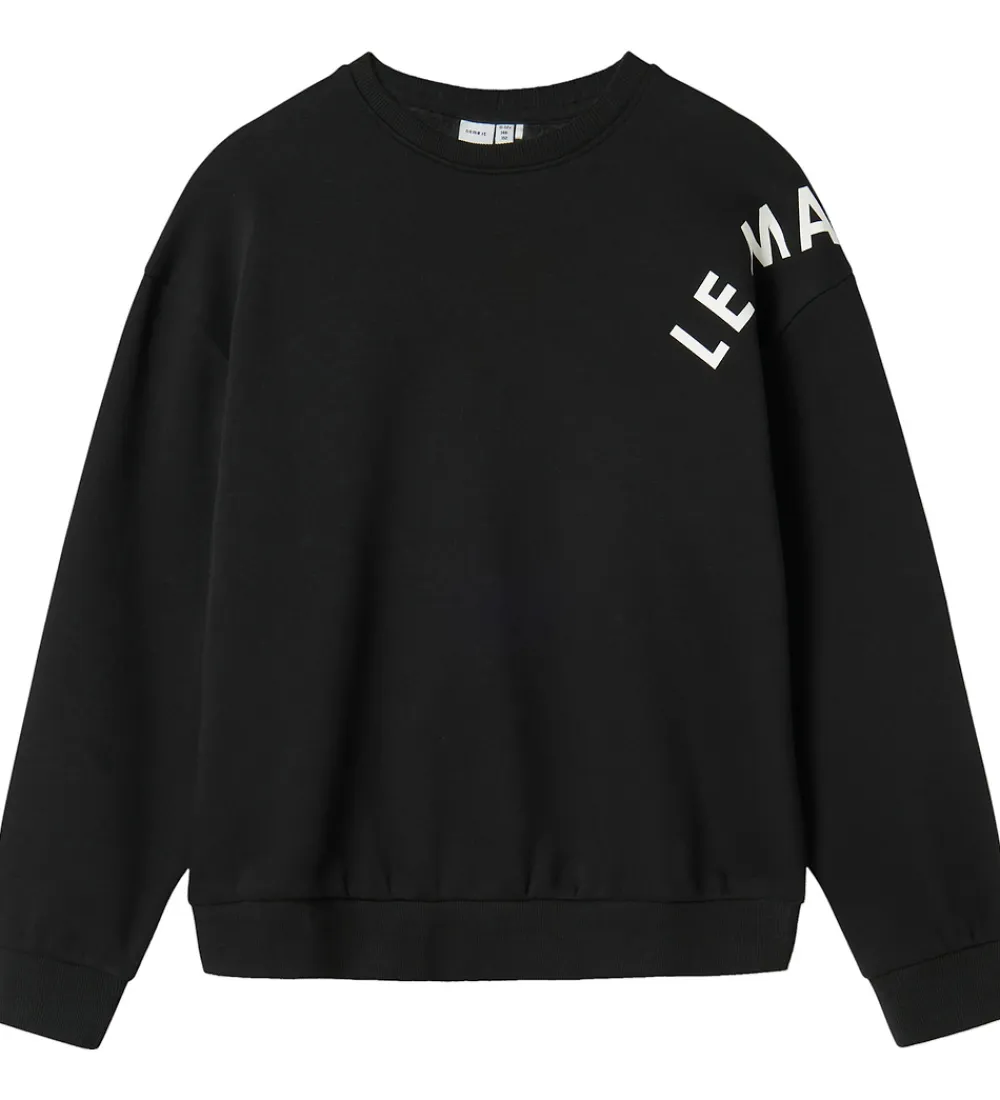 Sweatshirt - NkfOdika - Black|Name It Best