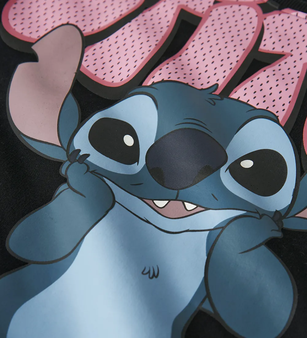 Sweatshirt - NkfOdimi - Stitch - Black|Name It Discount