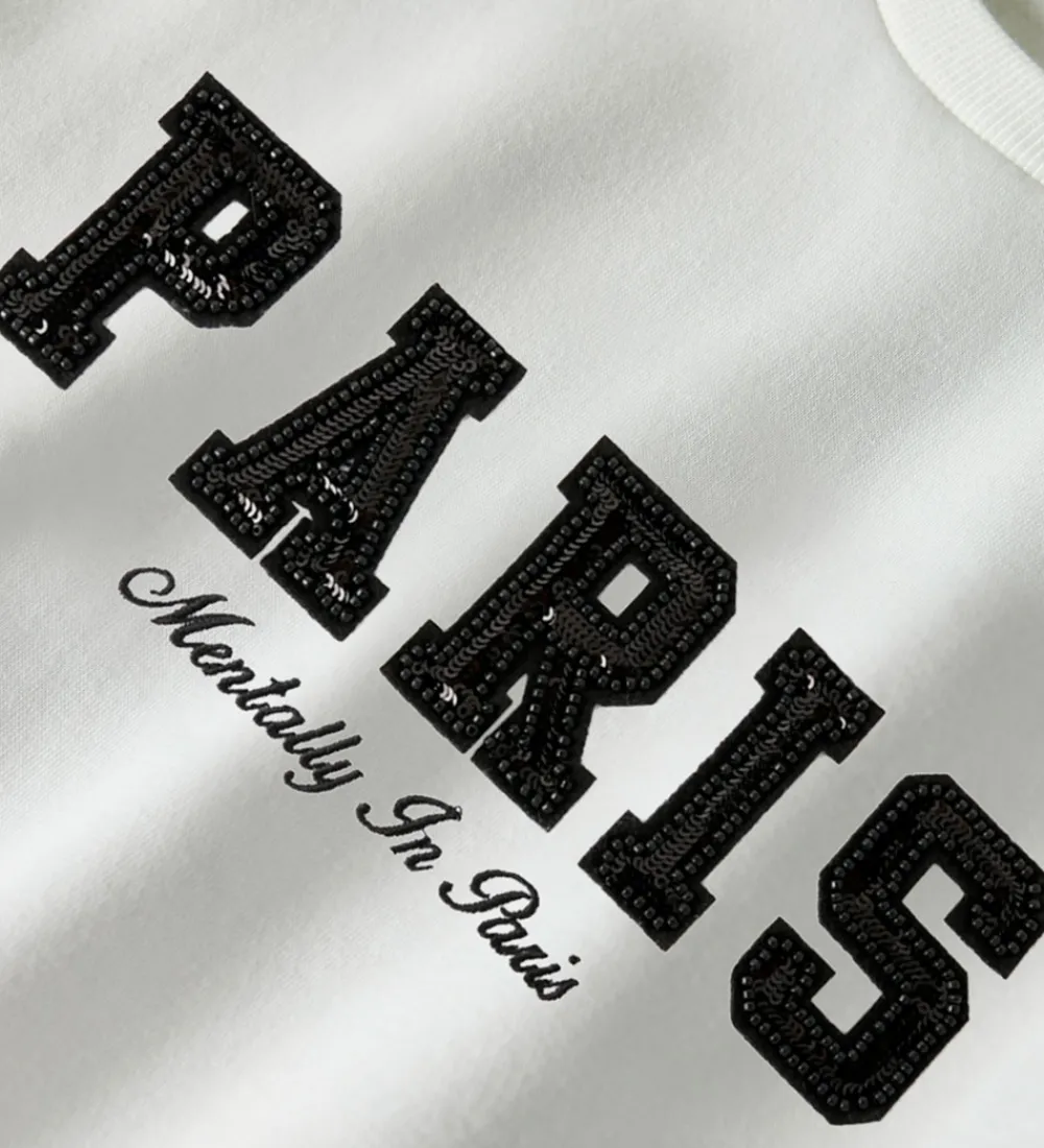 Sweatshirt - NkfRetta - Bright White|Name It Outlet