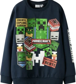 Sweatshirt - NkmNeven - Minecraft - Navy Blazer|Name It Discount