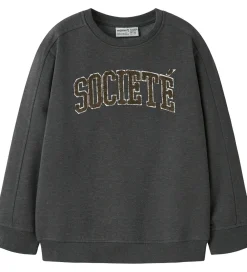 Sweatshirt - NkmRobbie - Dark Grey Melange|Name It Sale