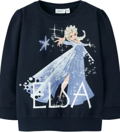 Sweatshirt - NmfOsina - Frozen - Navy Blazer|Name It Clearance