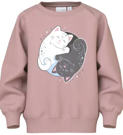 Sweatshirt - NmfVenus - Keepsake Lilac/Yin Yang Cat|Name It