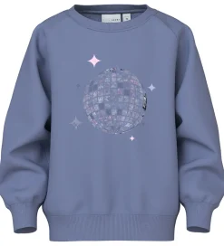 Sweatshirt - NmfVenus - Blue Ice/Discoball|Name It Sale
