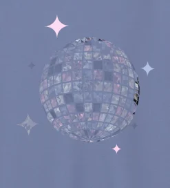 Sweatshirt - NmfVenus - Blue Ice/Discoball|Name It Sale