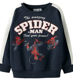Sweatshirt - NmmObert - Spiderman - Navy Blazer|Name It Sale