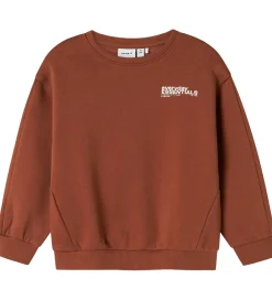 Sweatshirt - NmmOkian - Carob Brown|Name It Clearance