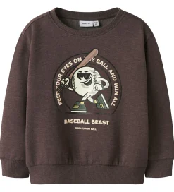 Sweatshirt - NmmOlaf - Shaved Chocolate|Name It