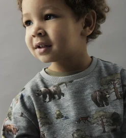 Sweatshirt - NmmOlin - Grey Melange|Name It Online