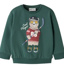 Sweatshirt - NmmSaxo - Bistro Green|Name It Clearance