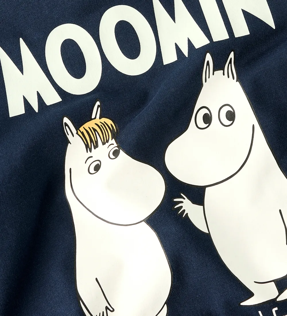 Sweatshirt - NmnSloli - Moomin - Navy Blazer|Name It Clearance