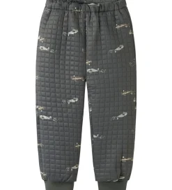 Termotøj m. Fleece - NmmMoon - Grey Pinstripe|Name It Discount