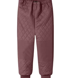 Termotøj m. Fleece - PU - NmfMud - Rose Brown|Name It
