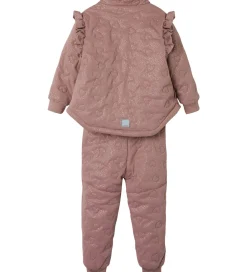 Termotøj m. Fleece - NmfMoon - Woodrose m. Glitter|Name It Clearance