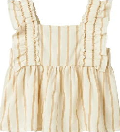 Top - NkfHerdon - Bleached Sand/Cloud Dancer|Name It New